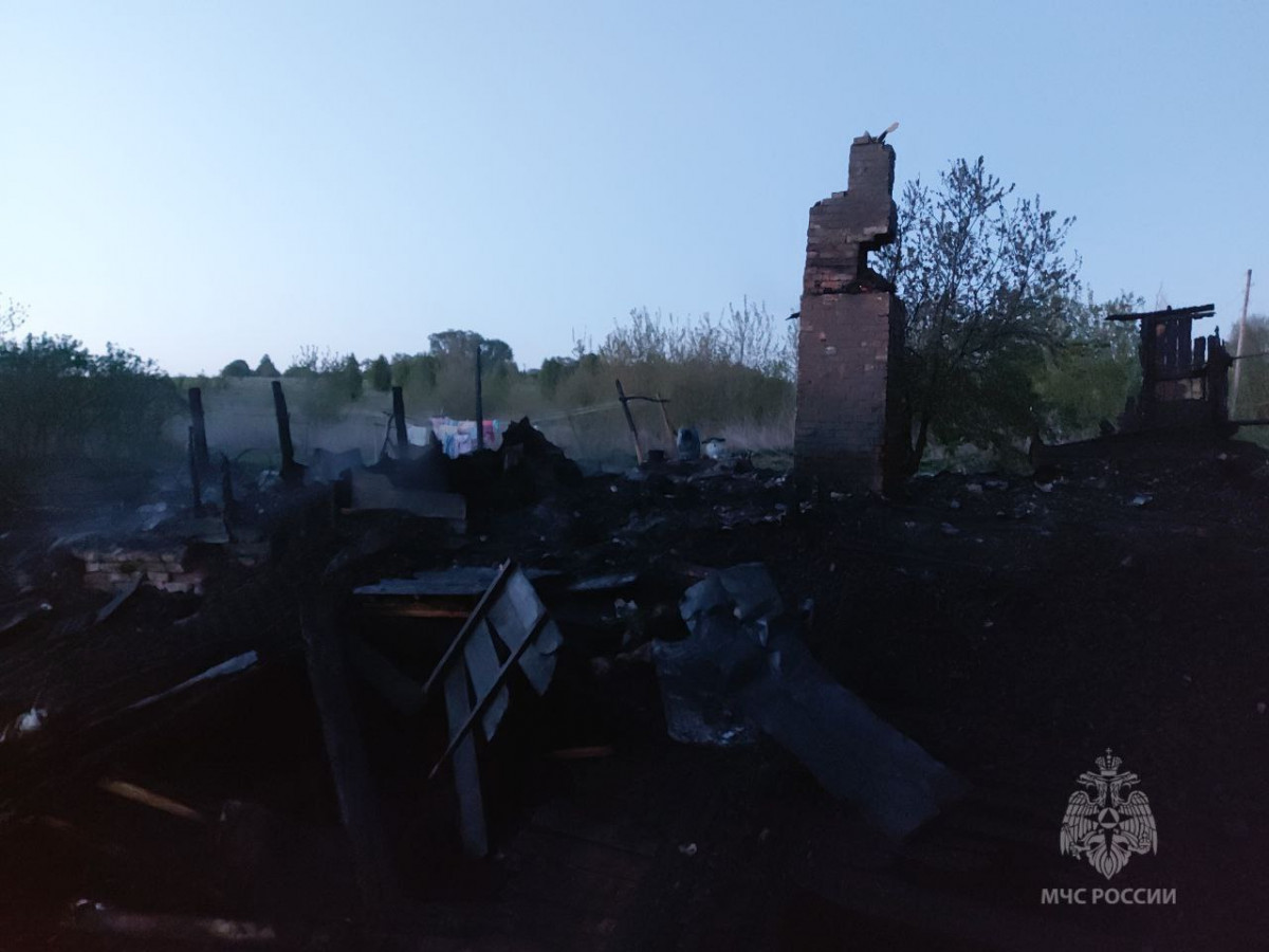 Мужчина и ребенок погибли на пожаре в Лукояновском округе