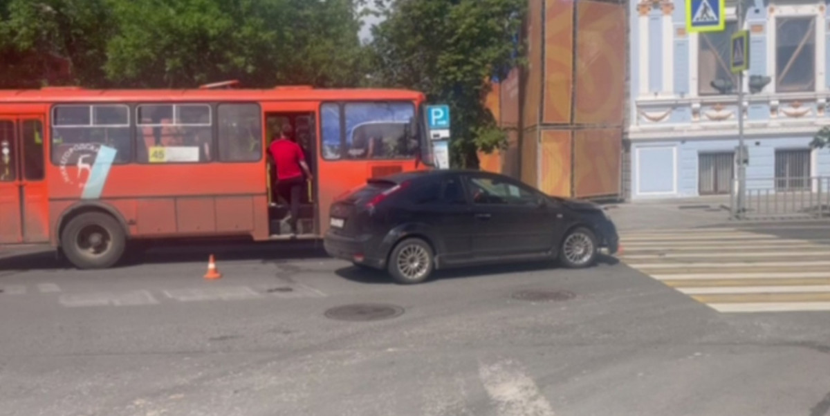 ДТП с участием автобуса произошло в центре Нижнего Новгорода