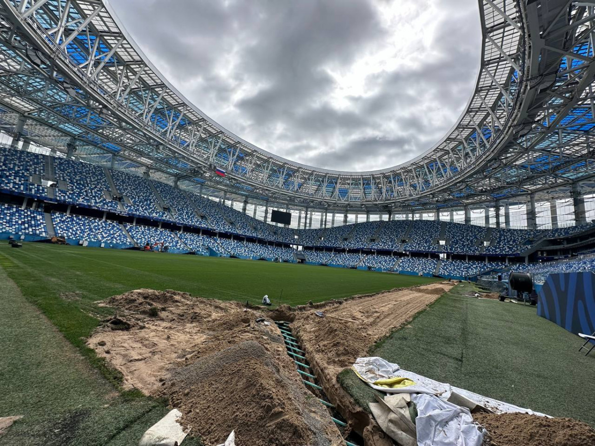 Нижегородский стадион начал подготовку к новому сезону