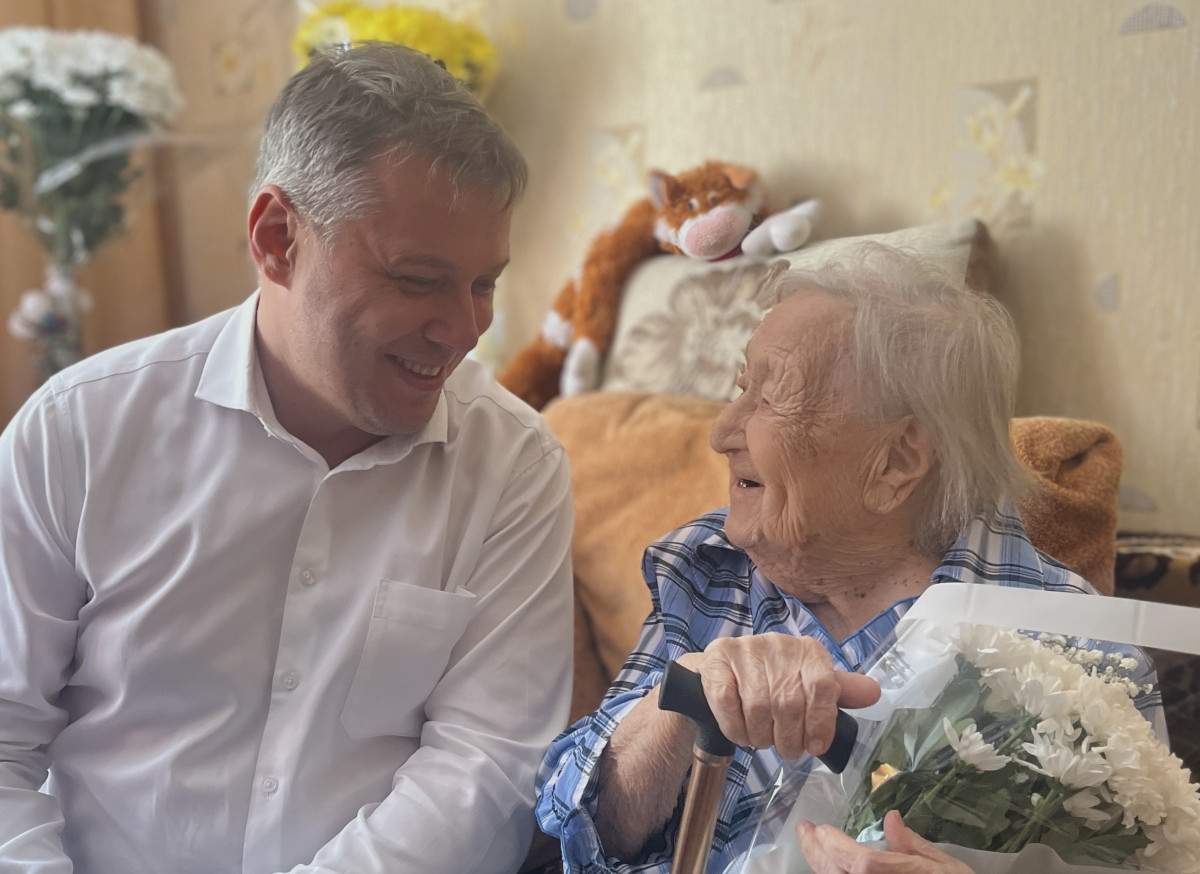 В Нижнем Новгороде ветеран войны Валентина Геликонова отпраздновала свое 103-летие