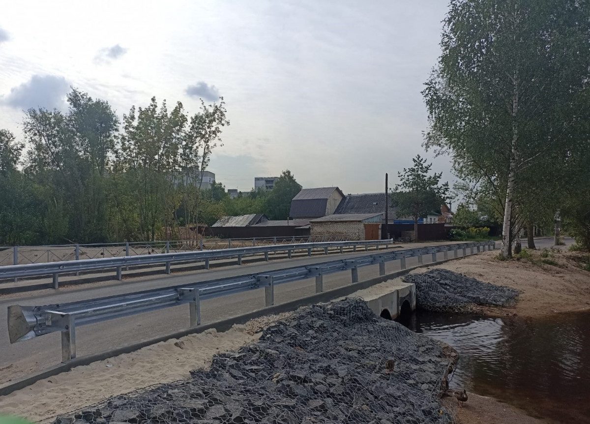 Водопропускное сооружение через реку Парашу отремонтировали в Нижнем Новгороде