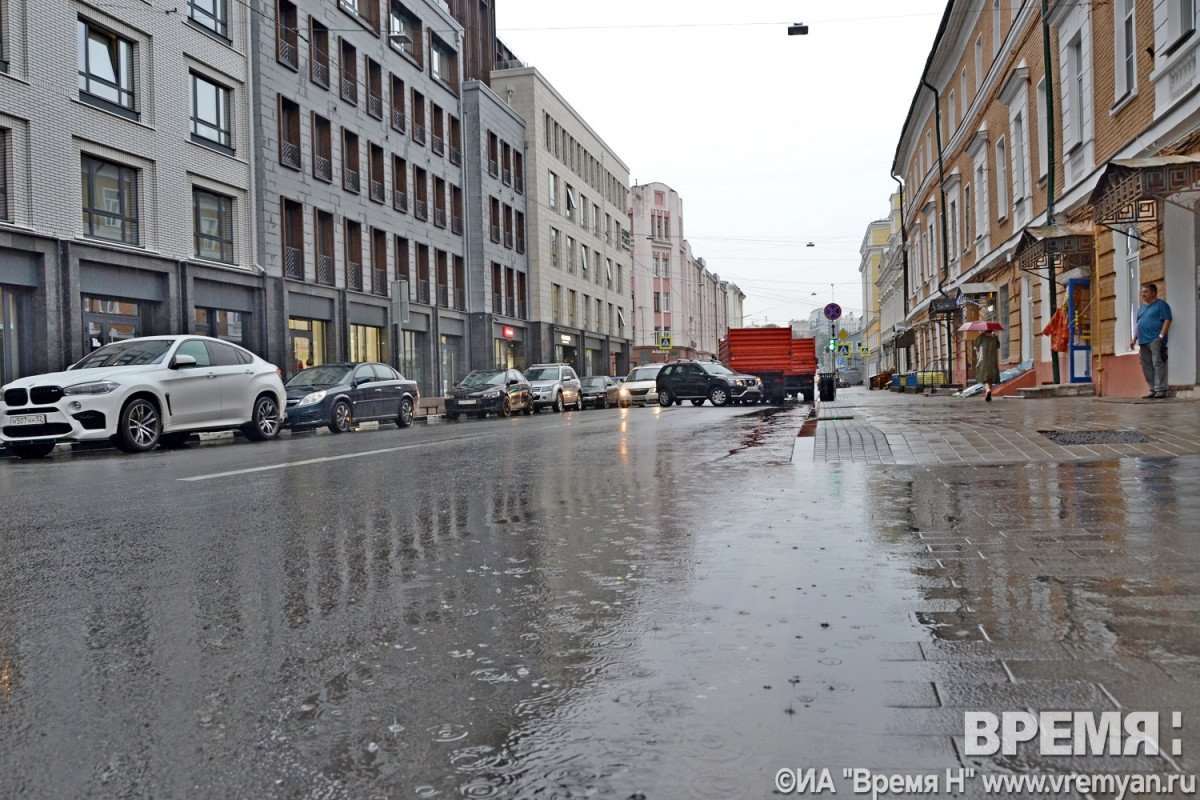 Сильные дожди прольются местами по Нижегородской области 31 июля