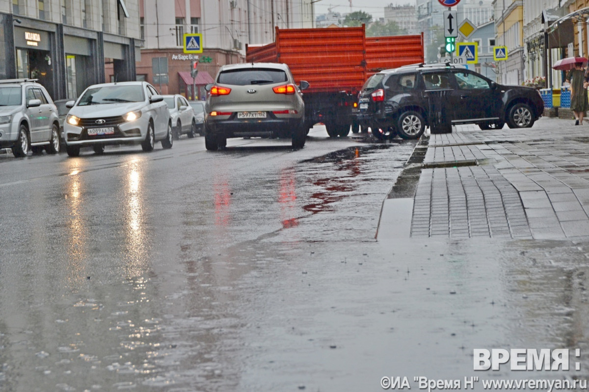 Сильные дожди ожидаются в Нижегородской области до конца дня