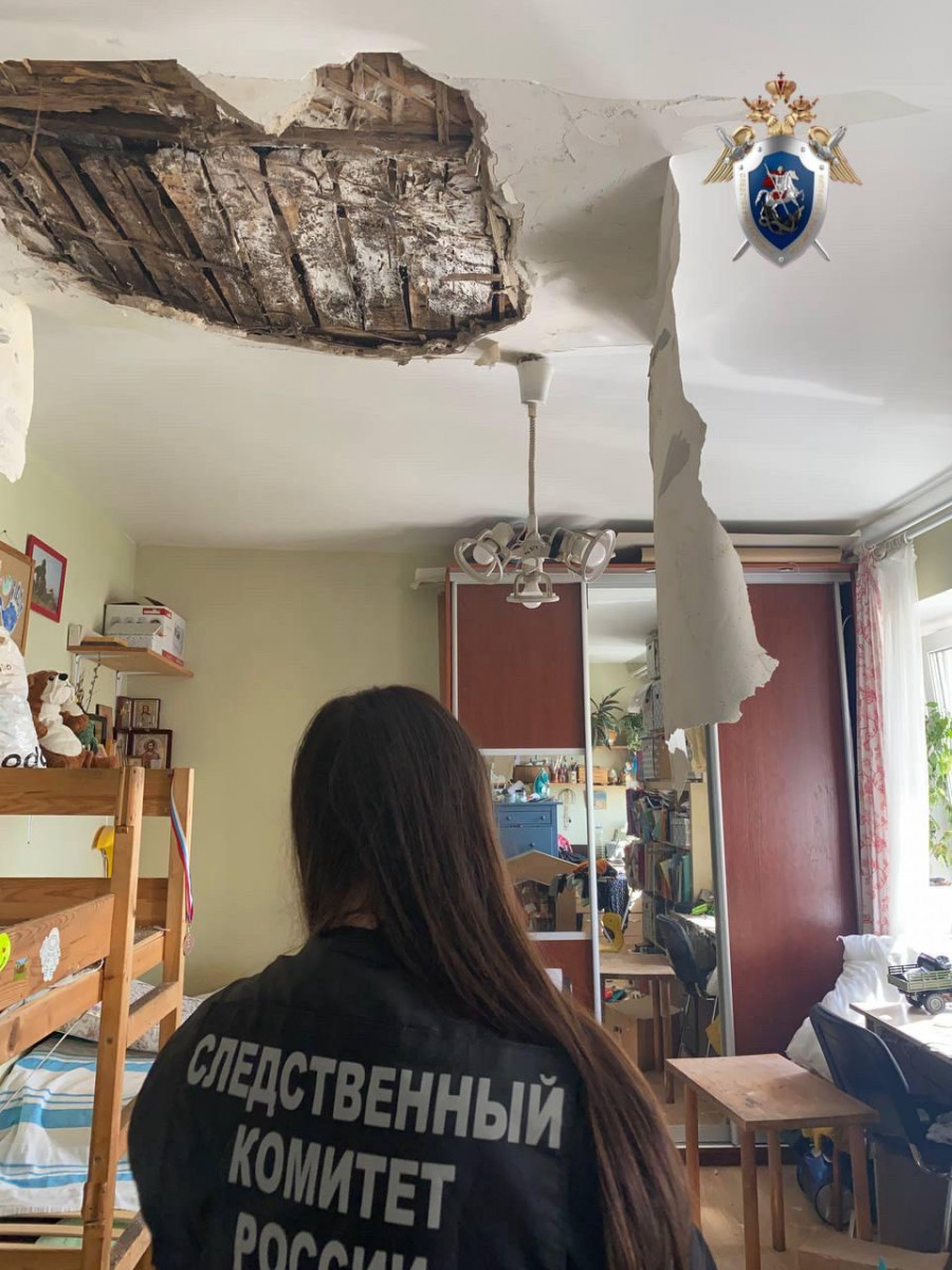 Проверка организована после обрушения потолка в квартире нижегородского дома