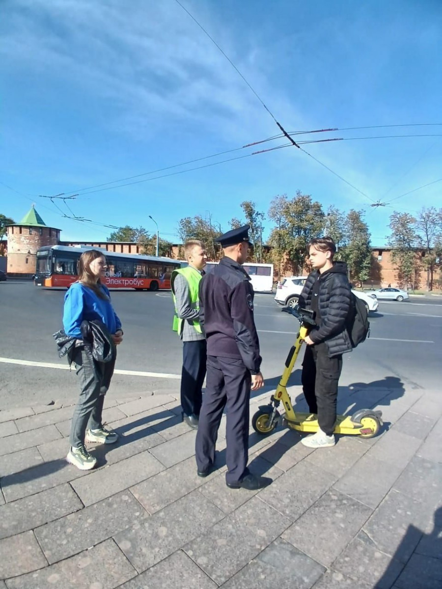 Троих самокатчиков оштрафовали в Нижнем Новгороде