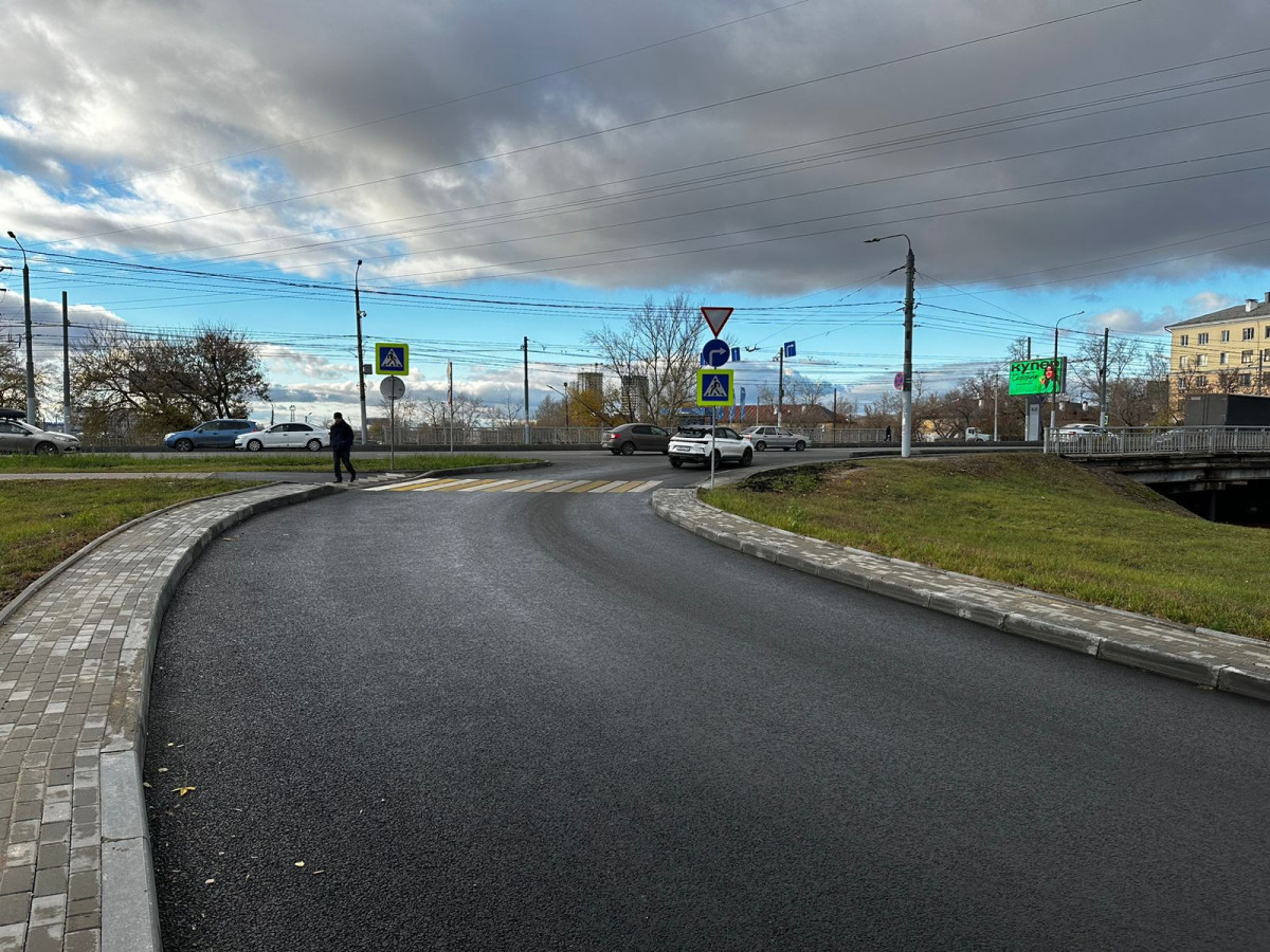 Развязку отремонтировали по нацпроекту на проспекте Ленина в Нижнем Новгороде