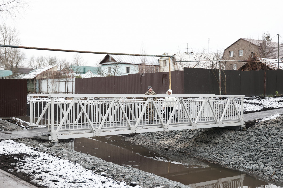 Новый пешеходный мост установили по инициативе нижегородцев в Автозаводском районе