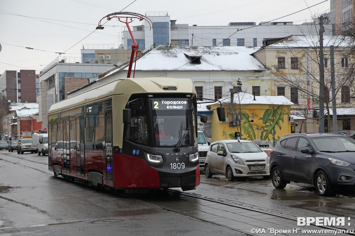 Движение трамваев №2 временно приостановлено в Нижнем Новгороде