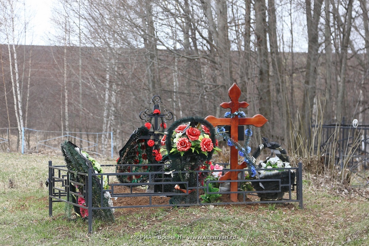 На кладбище «Нижегородском» у деревни Федяково хоронить можно только по особому разрешению