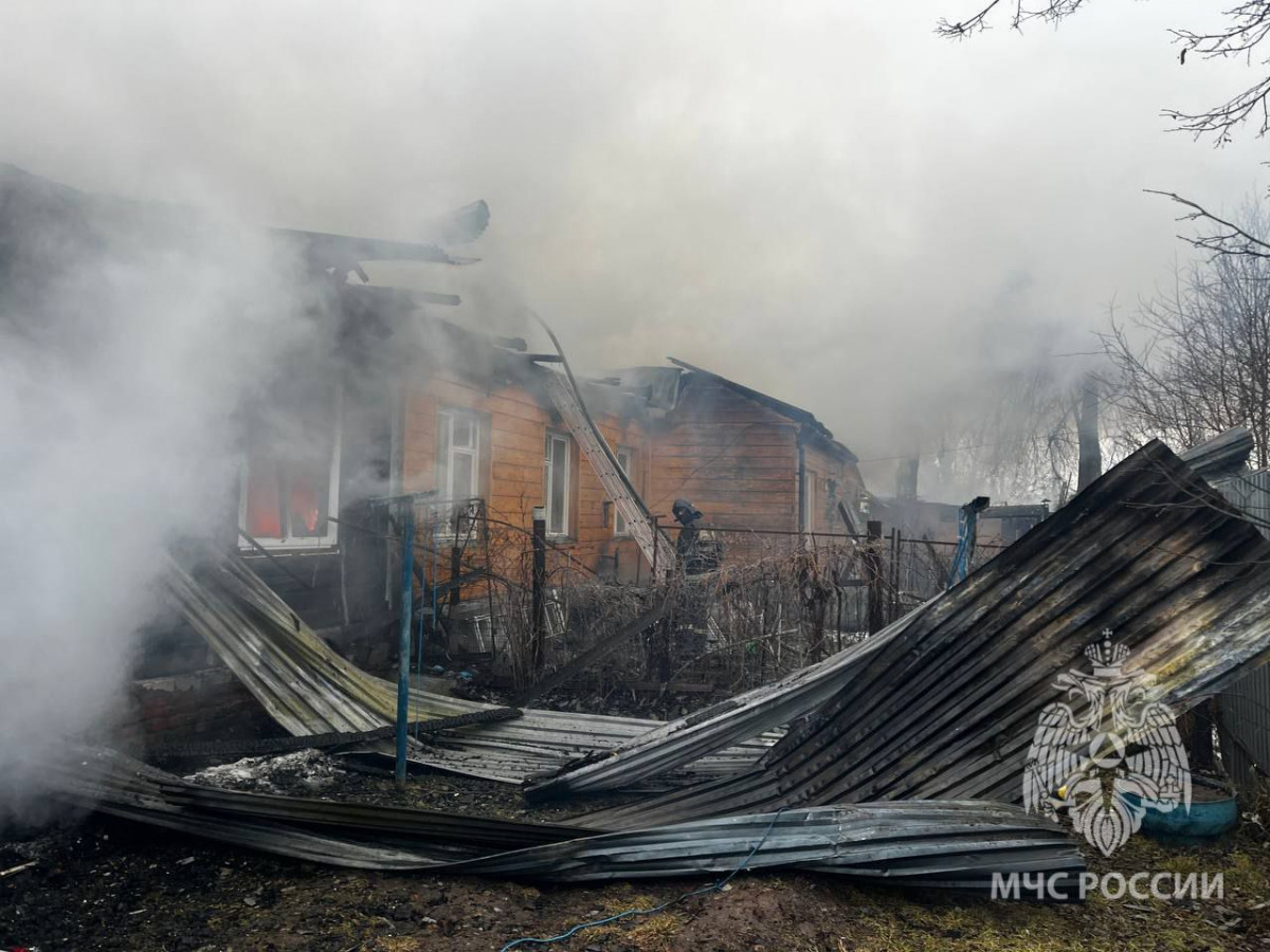 Жилой дом загорелся в Богородском округе из-за короткого замыкания