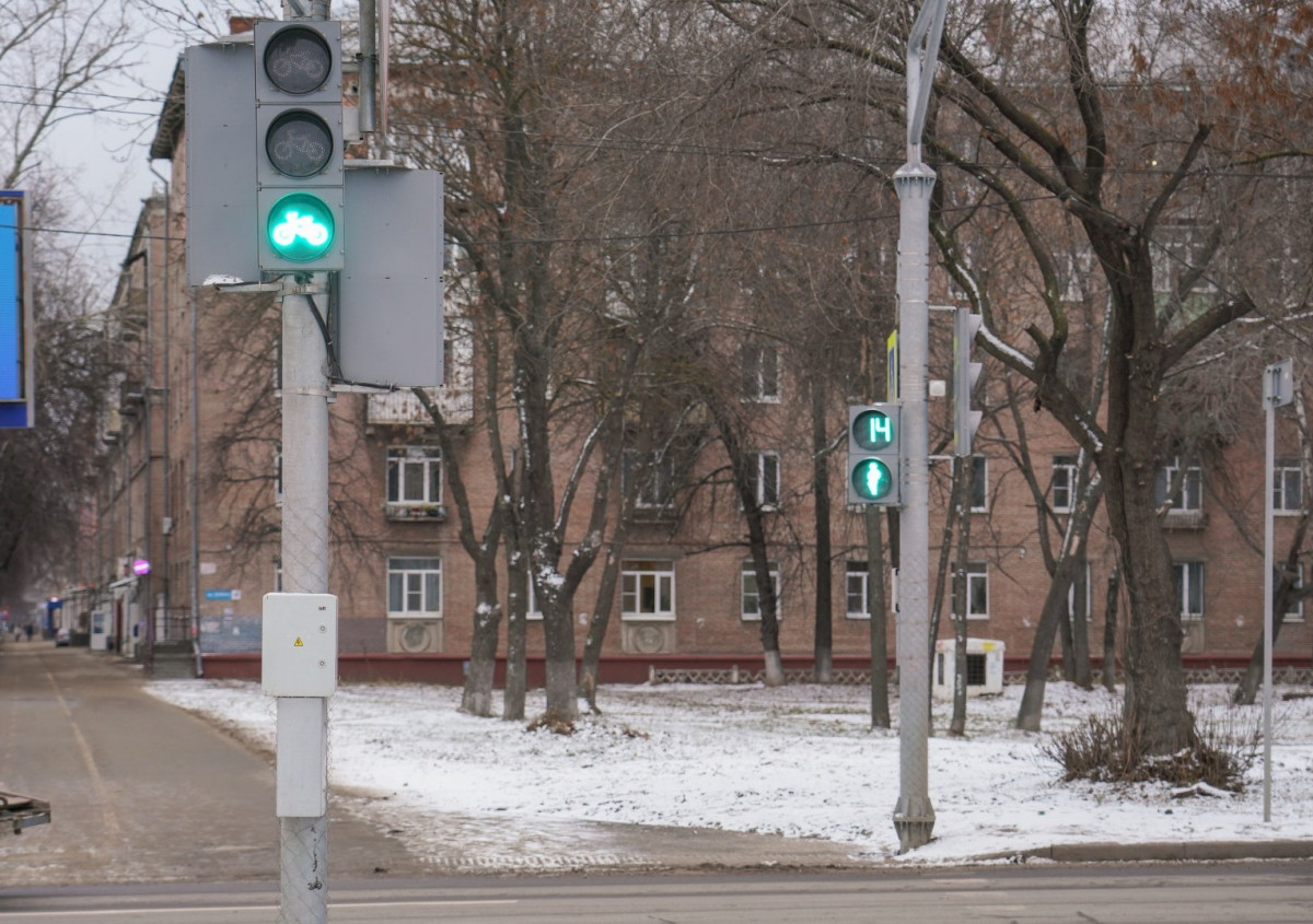 «Говорящие» светофоры и светофоры для велосипедистов заработали в Нижнем Новгороде