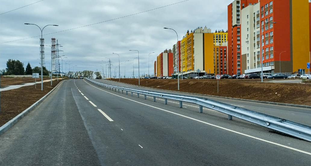 Три крупных ЖК связала новая дорога, построенная в Нижнем Новгороде по нацпроекту «Жилье и городская среда»