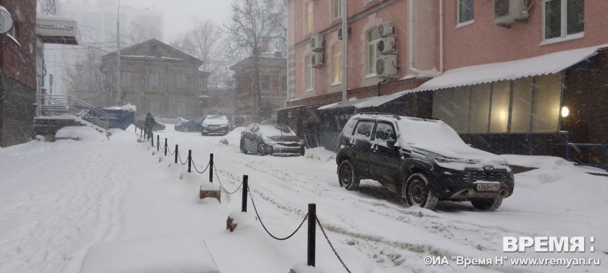 Сильный снегопад ожидается завтра в Нижнем Новгороде