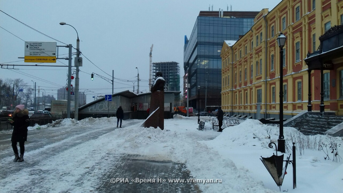 Небольшой снег и до −10°С ожидается в Нижнем Новгороде 18 декабря