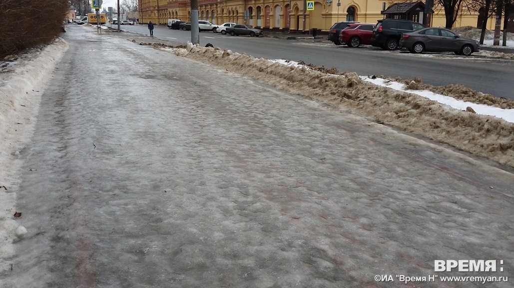 МЧС предупредило о гололеде местами по Нижегородской области