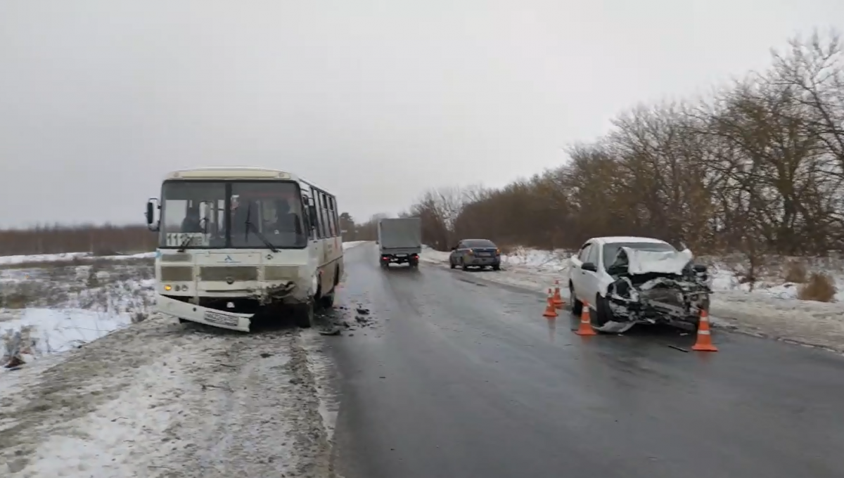 Два человека пострадали в ДТП с участием автобуса на трассе в Богородском округе