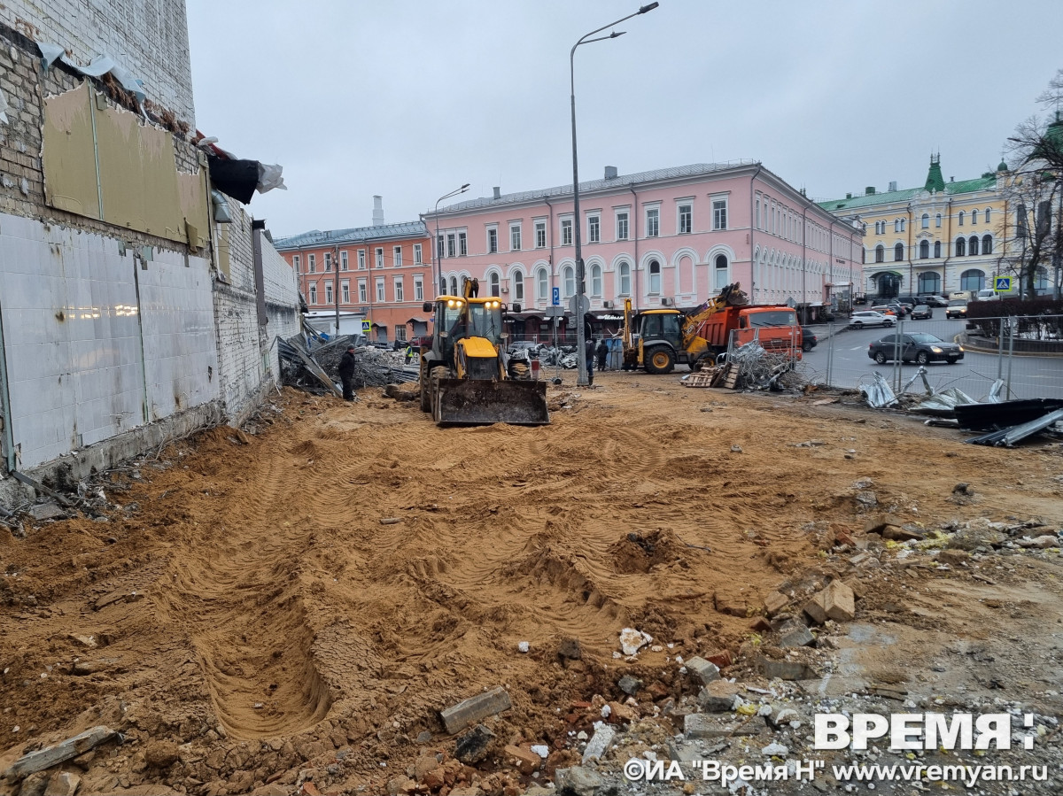 Снос магазина «Книжного Новгорода» завершат до конца недели