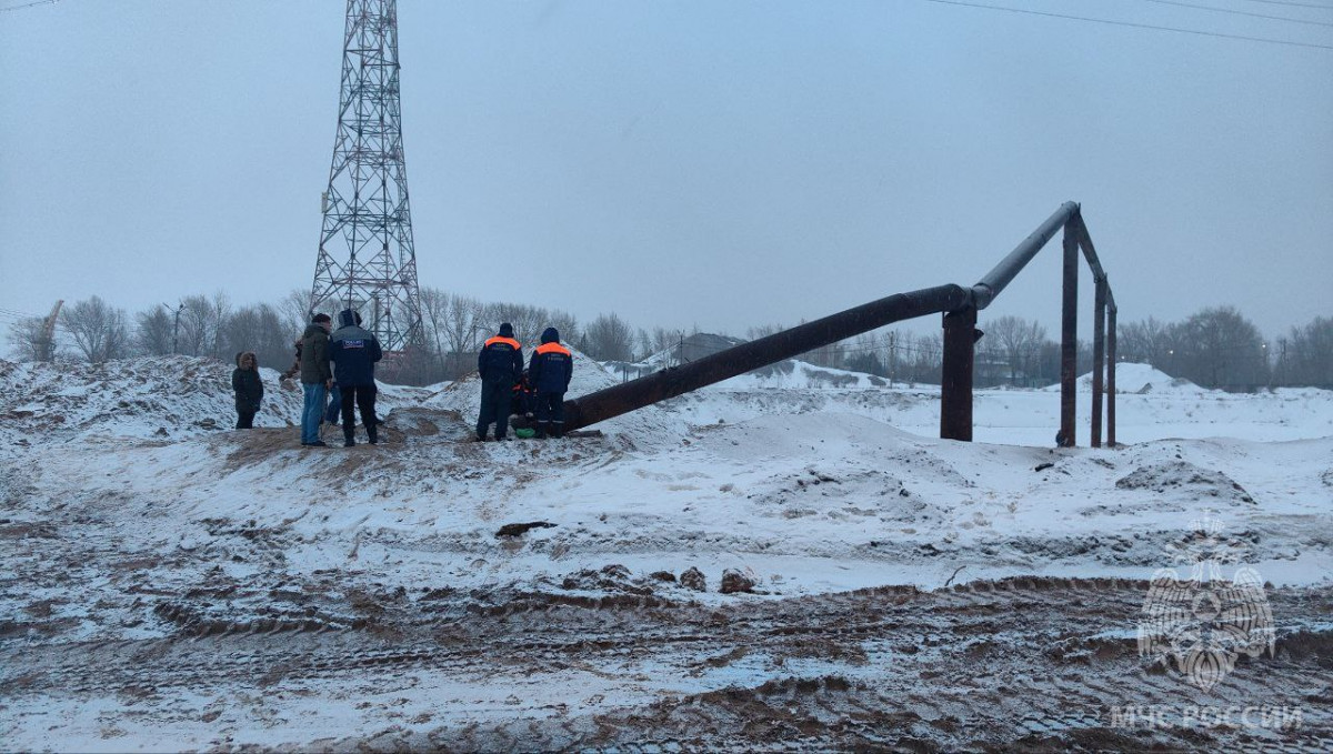 Стали известны подробности спасения собаки, застрявшей в трубе в Нижнем Новгороде