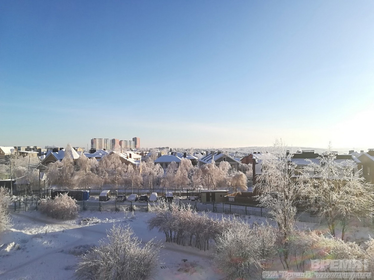 Небольшой снег и до −11°C ожидается в Нижнем Новгороде днем 22 января