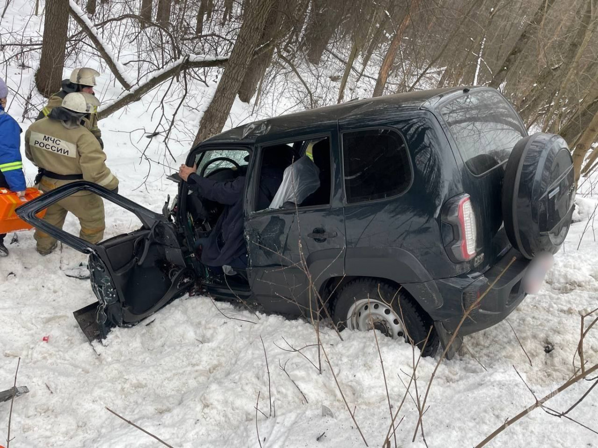 Опубликованы фото последствий массового ДТП в Сергачском округе