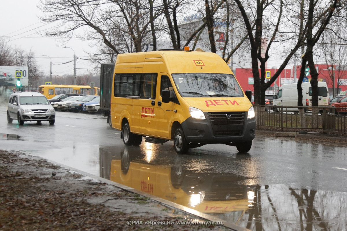 Грузовик столкнулся со школьным автобусом в Нижегородской области