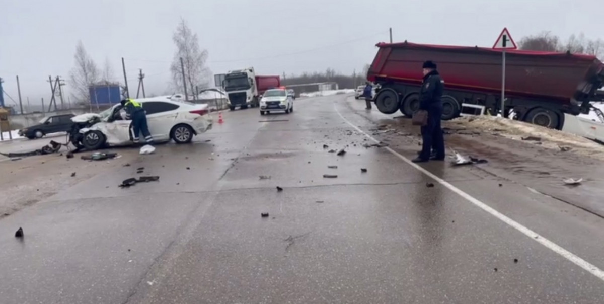 ДТП с участием грузовика произошло в Нижегородской области