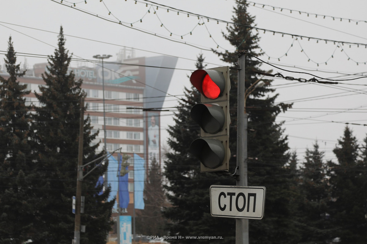 Четыре светофора не работают сегодня в Нижнем Новгороде