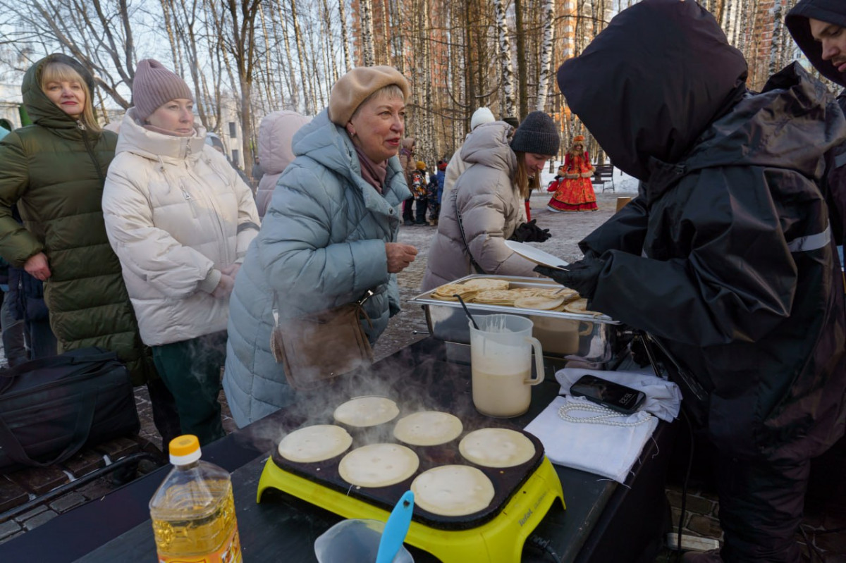 Нижегородцы отпраздновали начало масленичной недели в парке Пушкина