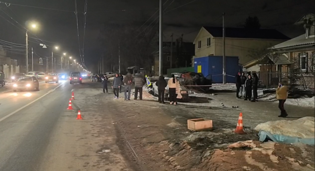 Опубликовано видео с места смертельного ДТП в Сормовском районе