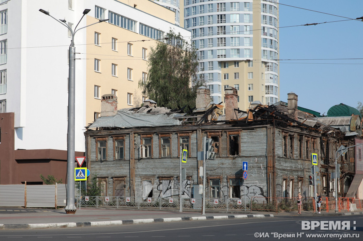 Дом Чардымова начали восстанавливать в Нижнем Новгороде