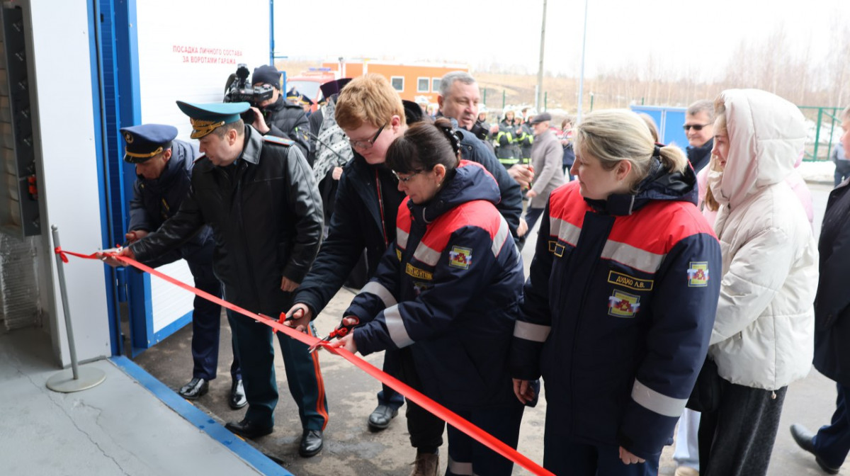 В поселке Новинки состоялось торжественное открытие нового здания пожарной части